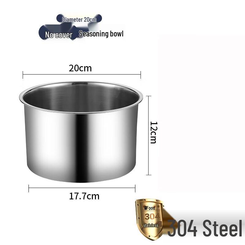 MOLUONA 20cm 304 Stainless Steel Mixing Bowls (Set of 4)