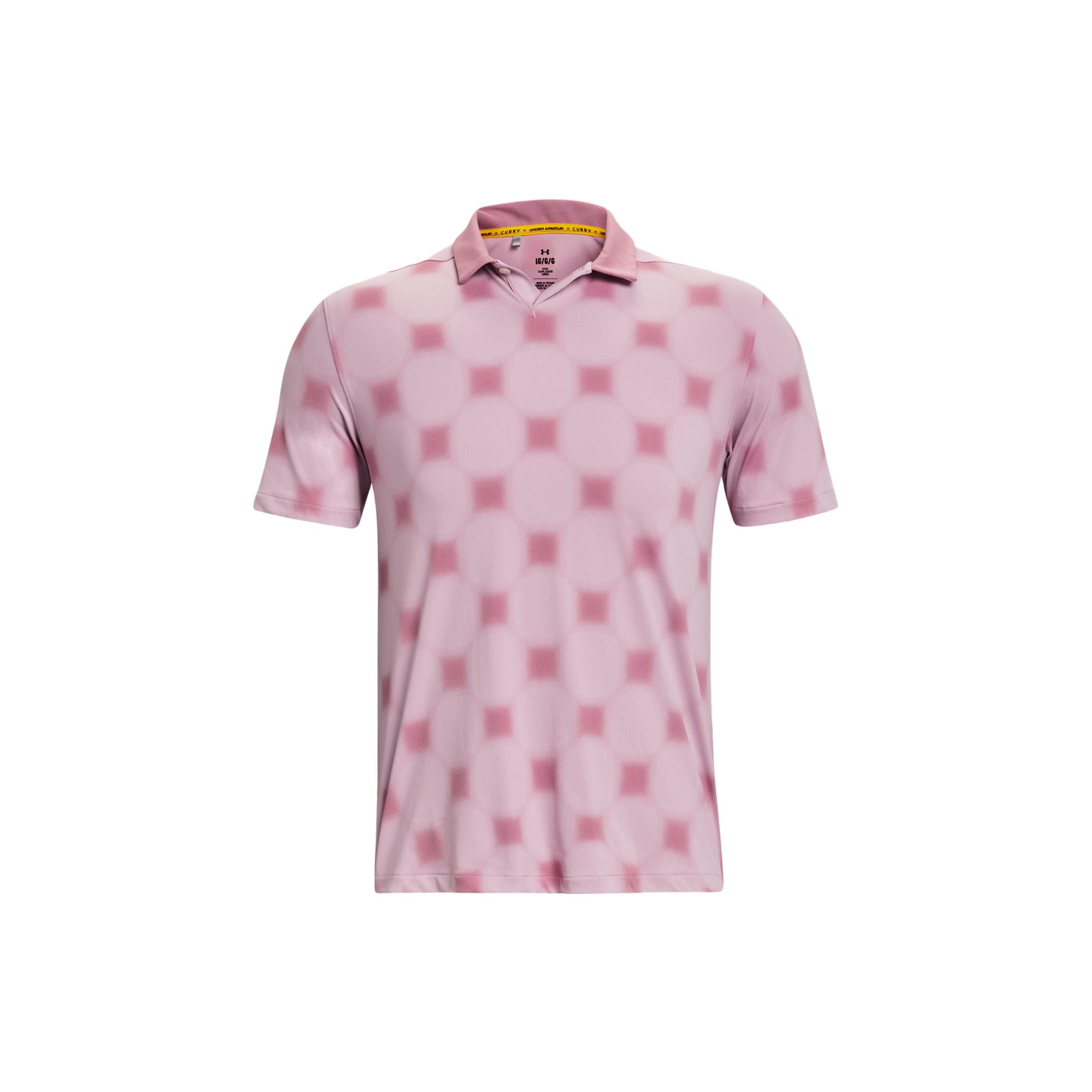 Мужские рубашки-поло Under Armour Розовый воротник-поло Умеренный прямой крой 1379734-697 L