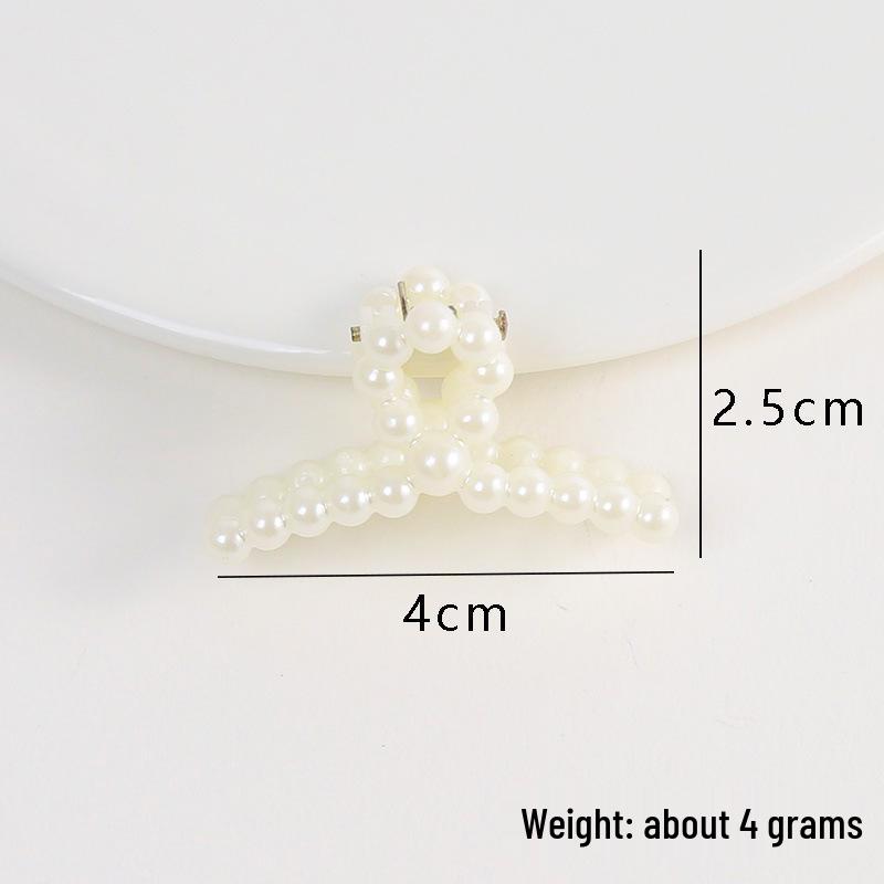 Korean Pearl Claw Hair Clip - Elegant Retro French Style