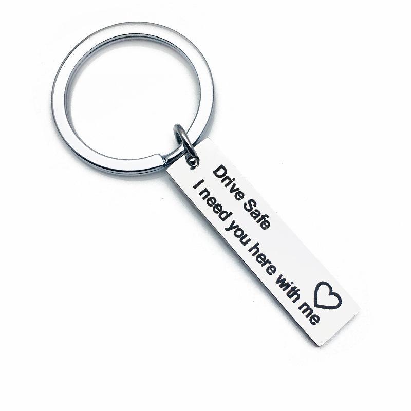 Gold Silver Black White Splicing Cat Stainless Steel Keychain Cute Cartoon Design Fashion Couple Pendant Practical Backpack Decoration