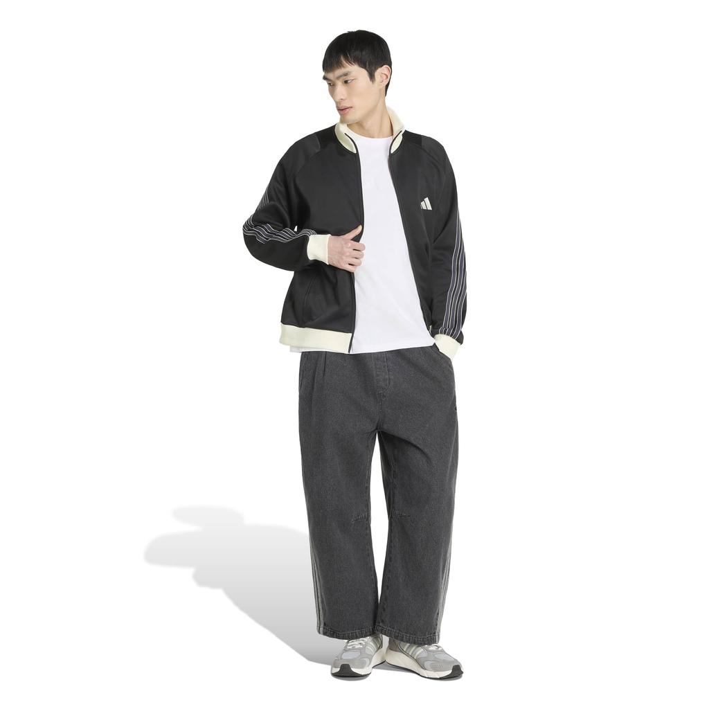 Stadium Pique Track DH514 Black Size S [Adidas] Top, Men's (KV5898)