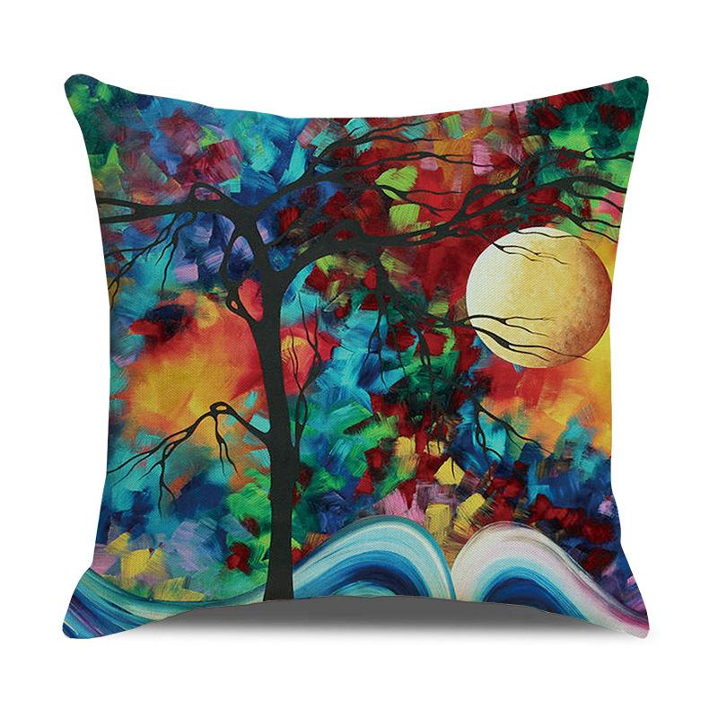 Printed Pillowcases, Linen Pillows, Sofa Pillows, Home Decoration Pillows