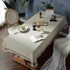 Cloth Dad Tablecloth Ins Imitation Bamboo Hemp Dining Table Cloth Jute Rope Lace Rectangular Table Cloth Coffee Table Tablecloth