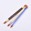 Cpatrick 3pcs Double Head Clay Color Shapers Rubber Tip Paint Drawing Blending Brushes for Artistic Pottery Works