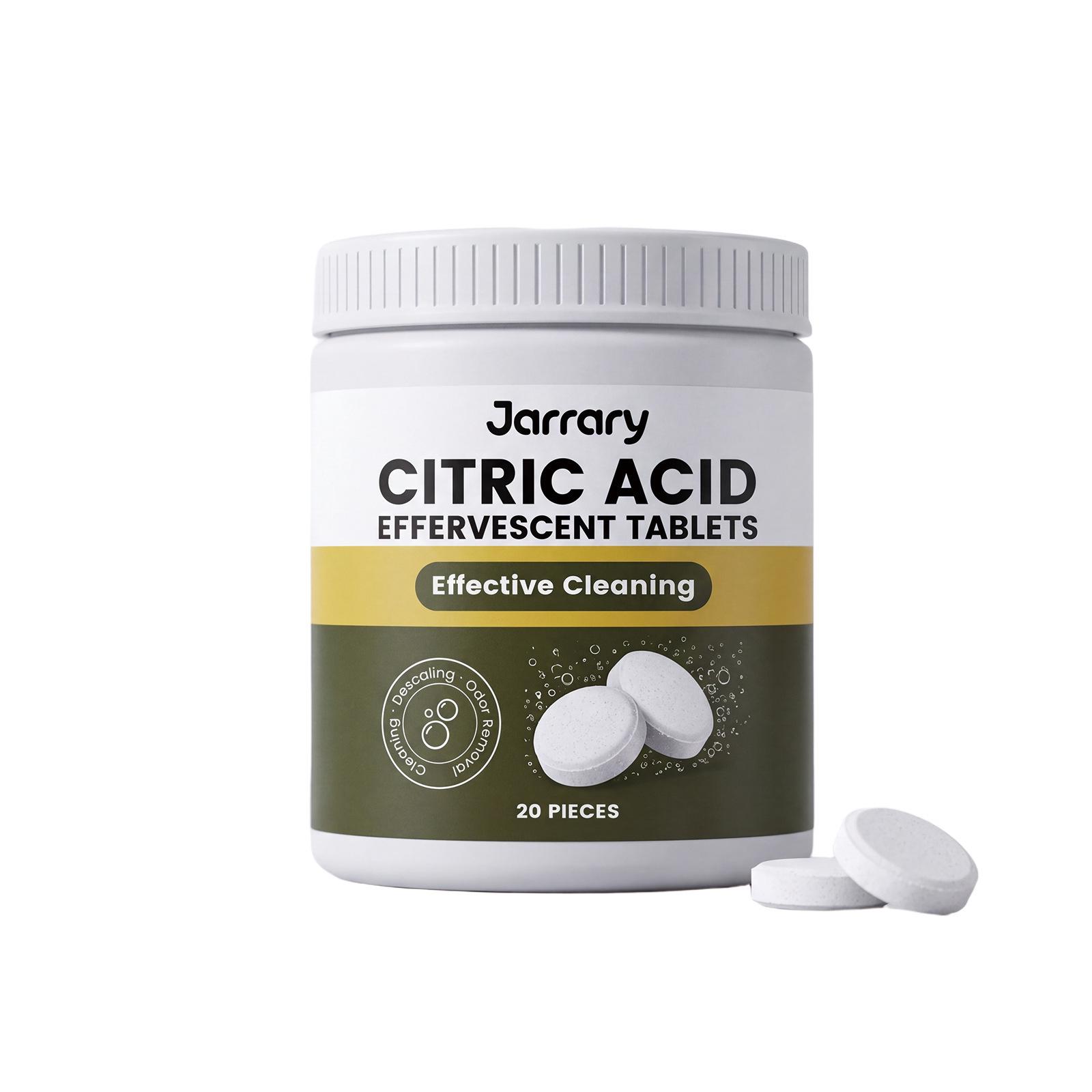 Jarrary Multi-Purpose Effervescent Tablets for Limescale, Odor, and Oil-Water Cleaning