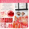 Flannel Digital Printed Blanket Conditioning Blanket Sofa Blanket Girl Gift