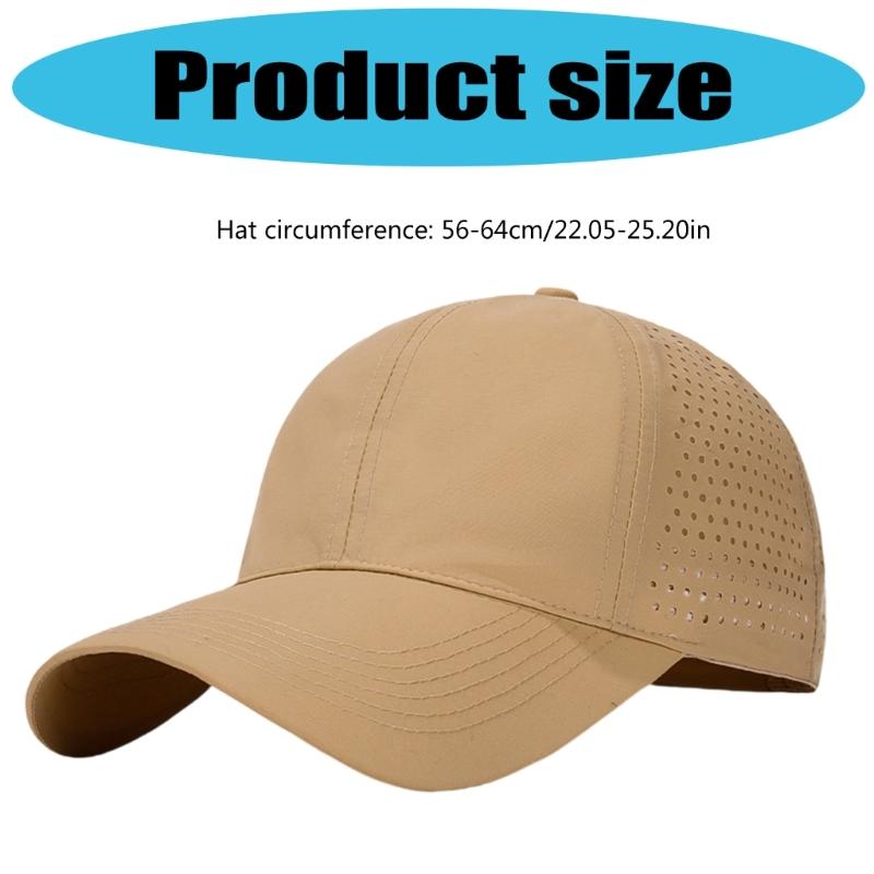 Fast Drying Baseball Cap With Airflow Design Comfortable Snapbacks Hat For Hiking Running Cycling Women Men Unisex