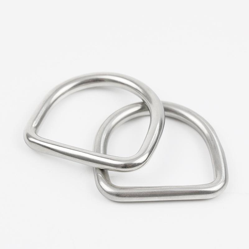 304 Stainless Steel D-Ring for Surfboard & Diving Accessories - Seamless Semicircle Inflatable Boat Buckle