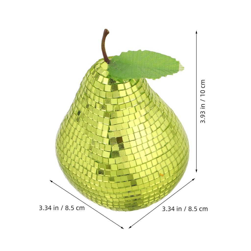 Disco Ball Pear Shaped Mirror Ball Retro Reflective Decor Tabletop Centerpiece Party Decoration Back to 70S Disco Party Supplies