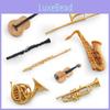 Pvc Music Instrument Model Set Including Trumpet Clarinet And Flute For Creative Display And Collectors