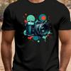 A Creatively Designed T-Shirt Featuring A Camera Print Perfect for Men Ideal for Casual Wear with Short Sleeves Men Clothing