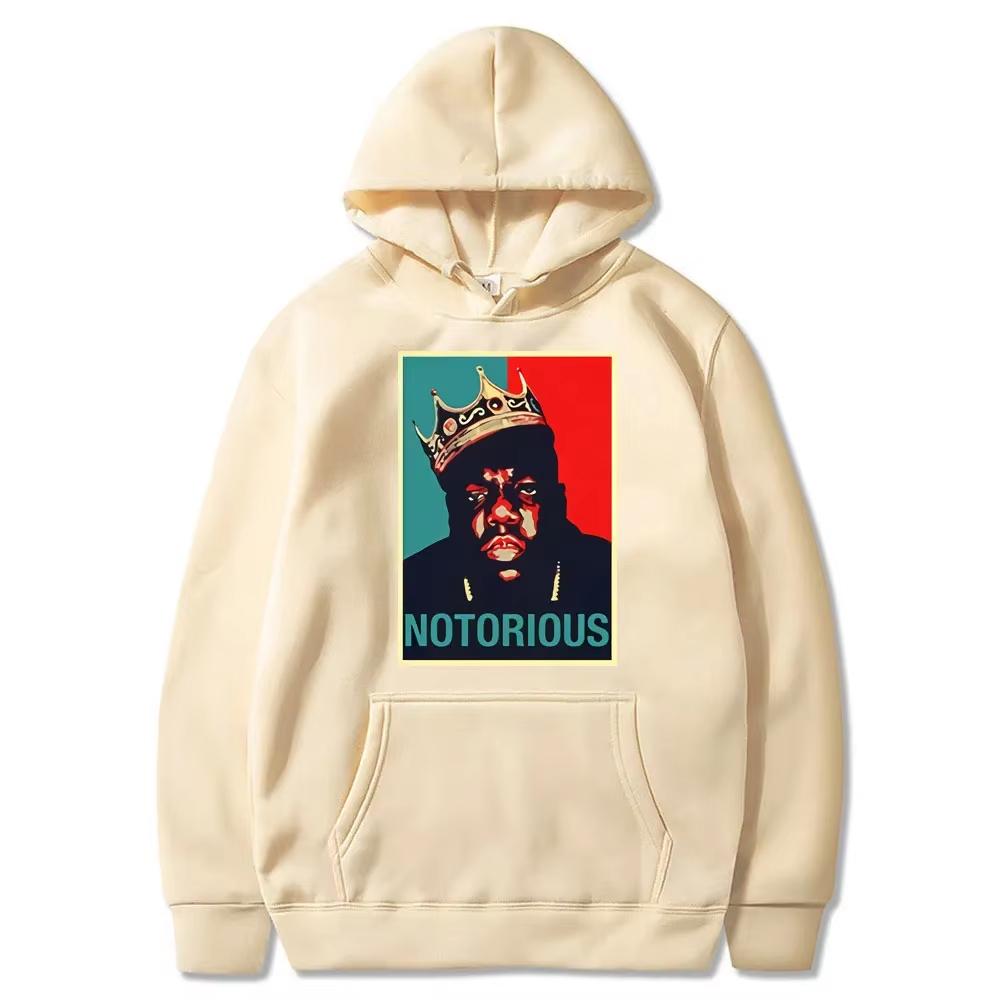 RIP Notorious Print Fashion Hoodie Black Hip-hop Rock Casual Bijismore Notorious Harajuku Men's Hoodie