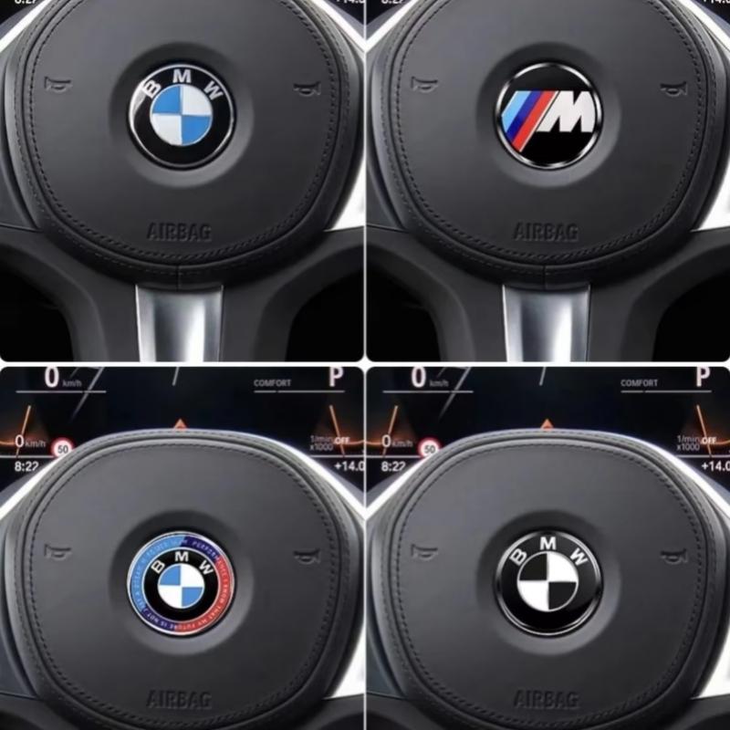 Car Steering Wheel Decoration Badge 45mm Sticker for BMW F26 X3 X5 E36 E60 F40 F10 F45 E46 G20 G22 G23 G12 E90 E91 Accessories