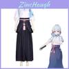 Genshin Impact Kamisato Ayaka Cosplay Costume With Polyester Fabric For Game Role Play Enthusiasts