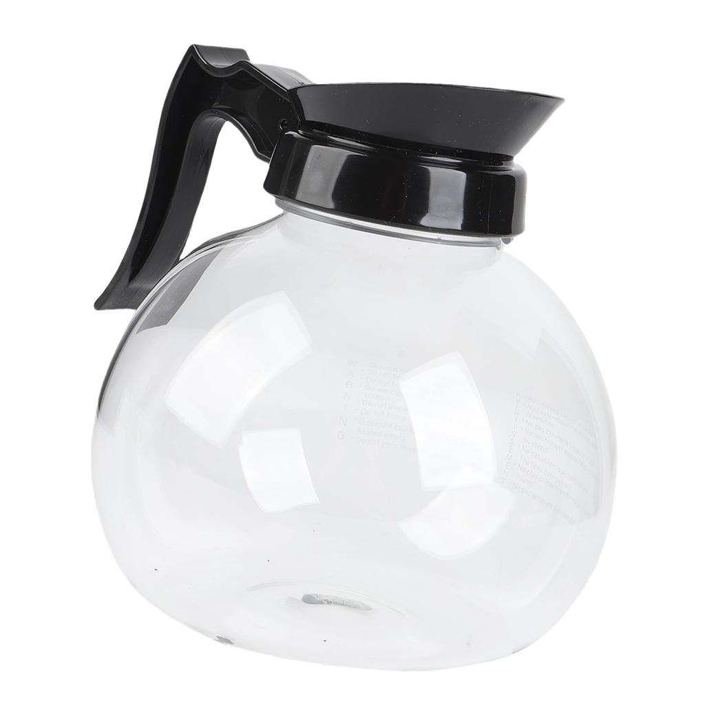 1.8L Coffee Pot High Borosilicate Heat Proof Glass Coffee Decanter Carafe for Travel Picnics Outdoor Activities