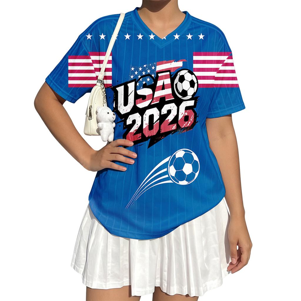 Women's Fashion Soccer Baseball Top for Everyday Wear