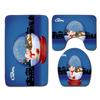 Christmas Bathroom Floor Mat Toilet Three-Piece Set