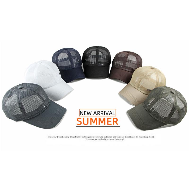 Summer Breathable Mesh Baseball Hat Men's Outdoor Sports Golf  Fishing Hats Women's Sunscreen Hat Snapback Hat