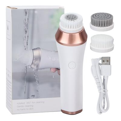 Elektrische Gesichtsreinigungsbürste, vibrierende Massage, 3 Gänge, wasserdichte Peelingbürste für die Hautpflege