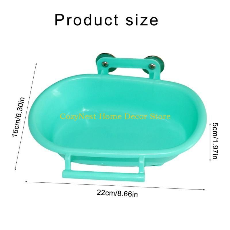 92MF Parrot Bathtub Birdcage Bathing Tub Budgies External Bathroom Cage Accessories Shower Tray Water Feeder