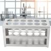 Test Tube Rack, 12 Holes 0.75in 3 Tiers Metal Test Tube Rack Stainless Steel Centrifuge Tube Holder for Laboratory School Scientific Experiments