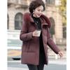 Padded Mother's New Thickened Medium and Long Winter Padded Clothes, Winter Coats, Medium and Old Padded Jackets, Women's Clothing