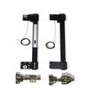 Hidden Door Track Kit Invisible Butterfly Sliding Hardware For Wardrobe Swing Pocket Door With Side Plug Flip Hinge Installation