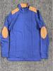 Men's Autumn Casual Embroidered Long Sleeve Zip-Up Jacket with Turn-Down Collar