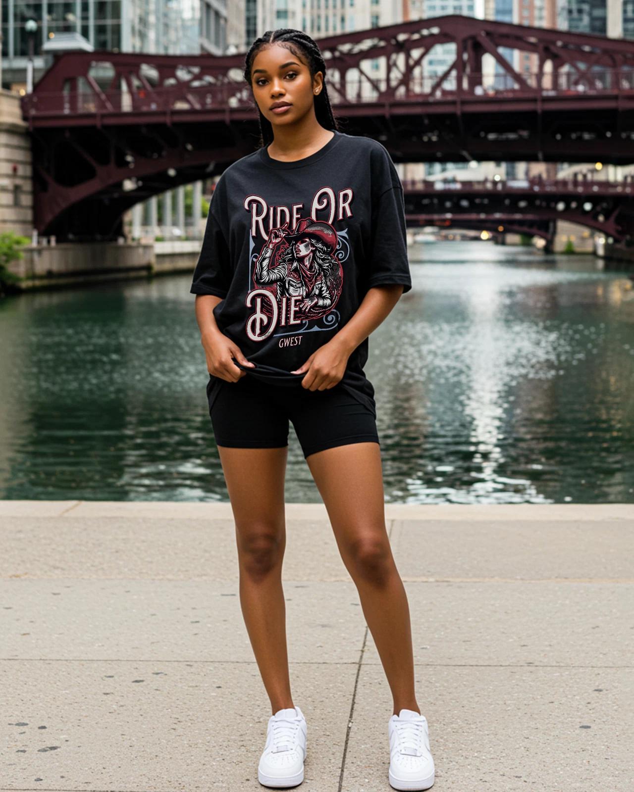 Ride Or Die Oversized T-Shirt XL