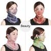 Summer Sunscreen Mask Women's Neck Protection Ear Hanging Veil Neck Scarf Anti-ultraviolet Silk Scarf Gauze Scarf