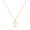 Elegant 26-Letter Uppercase Pendant Necklace: Simple and Fashionable European-American Clavicle Chain with Niche Design