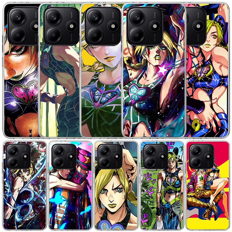 JoJo's Bizarre Adventure Jolyne Cujoh Phone Case For Xiaomi Redmi Note 15 14 14S 13 12S 12 Pro Plus 11S 11 11T 11E 10S 10 + Soft