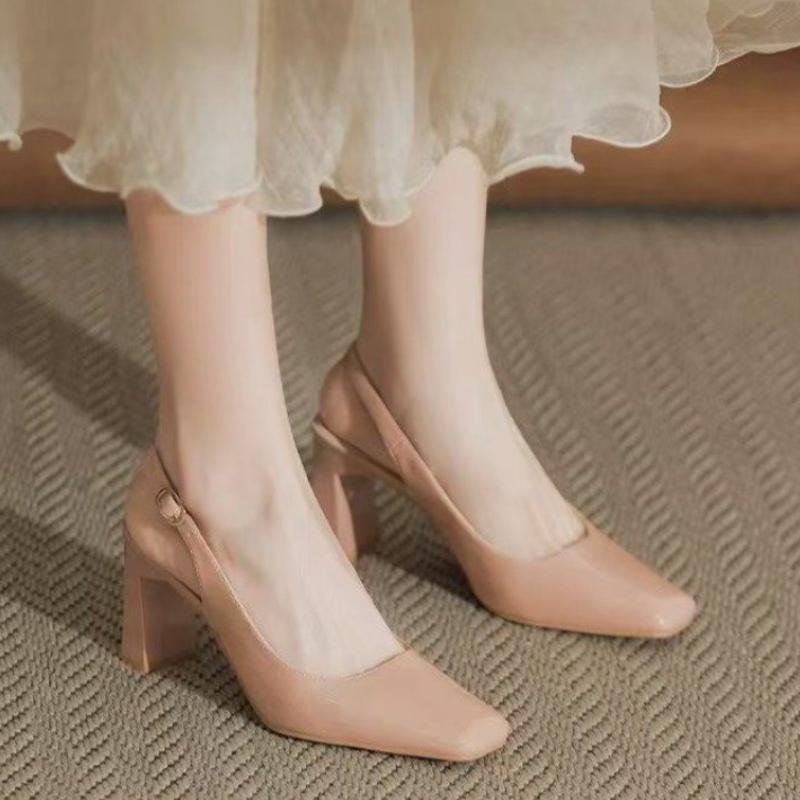 Fashion High Heels Women Sandals 2025 Summer Shallow Shoes Fad Woman Designer Elegant New Trends Slippers Dress Pumps Sandalias De Mujer