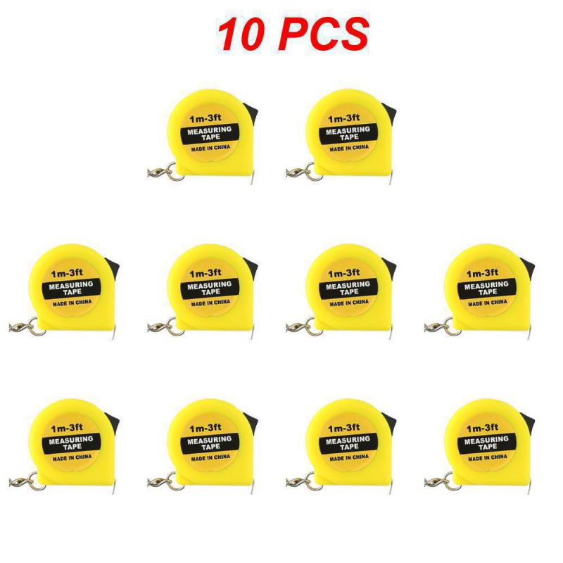 10/5/3/1pcs Retractable Soft Ruler Measure With Keychain Mini Portable Sewing Tailor Cloth Ruler Measuring Home Supply
