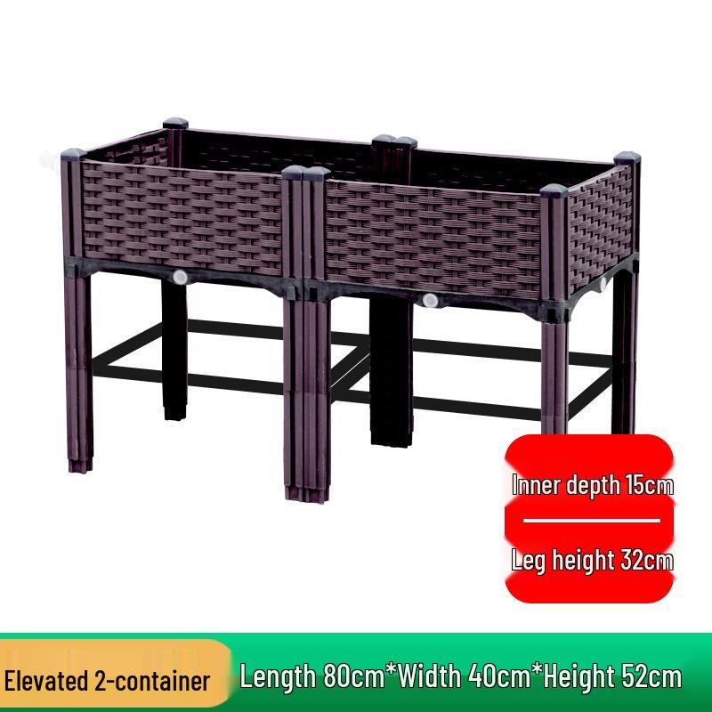 Extra Large Plastic Raised Vegetable & Flower Planter for Balcony/Courtyard