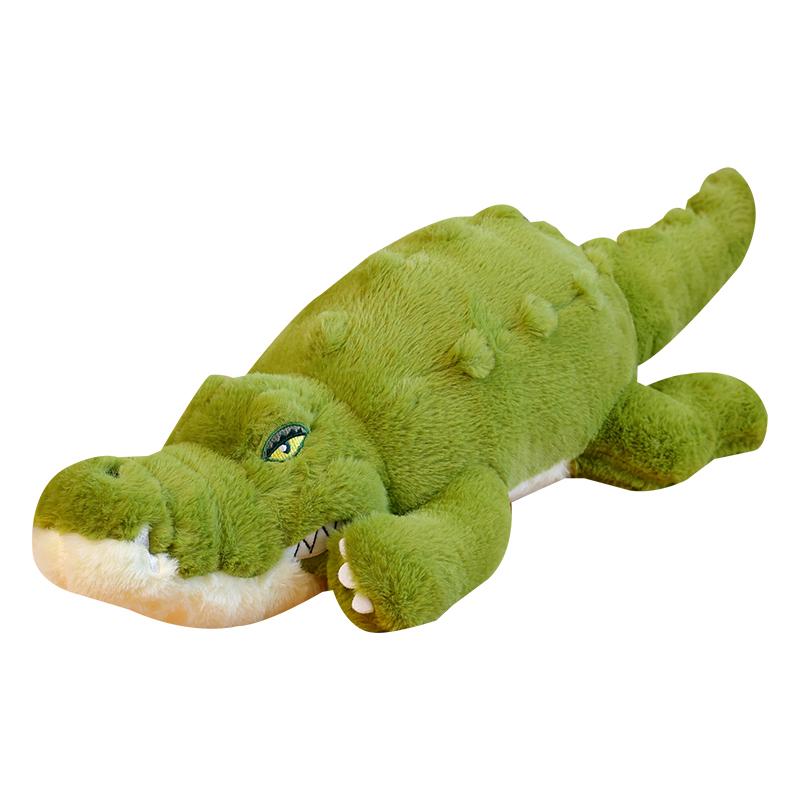 

Giant Size Stuffed Fuzzy Crocodile Plush Toy Super Soft Floor Animal Pillow Plushie Birthday Gift 70cm