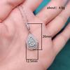 Fashionable Water Droplet Pendant Necklace Collarbone Chain, Available In Multiple Colors, Pear Shaped Cut Synthetic Zircon, Elegant Jewelry