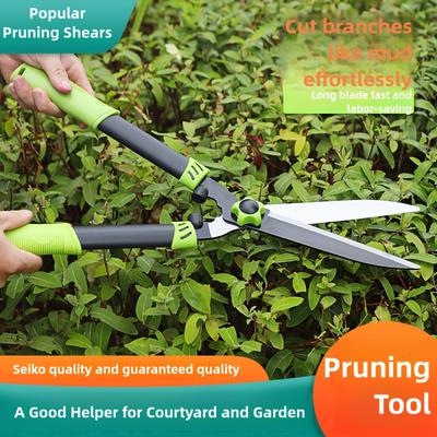 High-Strength Steel Pruning Shears For Garden And Lawn Care - Ergonomic Green For Yard And Garden Maintenance, Garden Shears