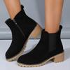 Low Cut Boots 2024 Autumn and Winter New Item, Side Zipper Casual Anti Slip and Wear-resistant Women's Shoes Platform