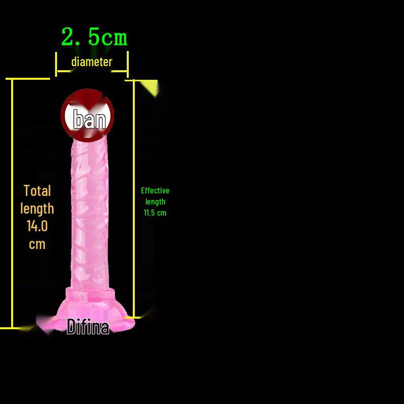 High Transparency Thick Suction Cup Dildo for Women - Flirting Adult Toy