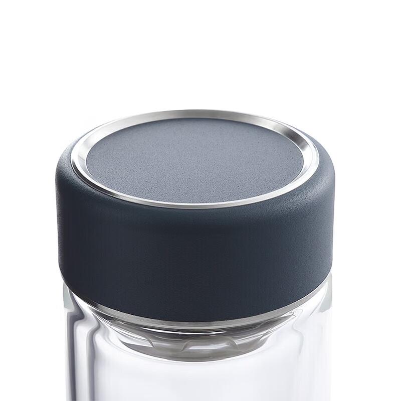 Deslang Langyue 360ml Double-Layer Insulated Borosilicate Glass Bottle