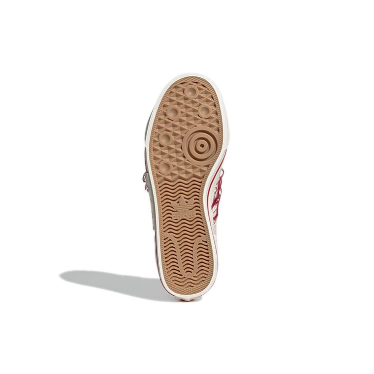 Adidas Originals Nizza Hi Dl Comfortable Non-Slip Durable Mid-Top Skate Shoes Unisex Skate Shoes Light-Red GX8534