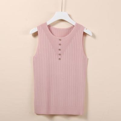 Women's Ice Silk Camisole Short Summer Versatile Sleeveless Knit Lining Top Thin Ins Style