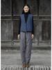 Women's Winter Cotton Linen Patchwork Trousers - Thick, Quilted, & Slimming Ramie Casual Pants