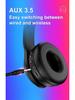 Wireless Over-Ear Bluetooth Headset with Type-C for Computers and Phones - Ideal for Gaming