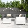 VidaXL Salon de jardin 5 pcs blanc bois massif de pin, ensemble de canapés d'extérieur, ensemble de canapés de jardin, 3250813