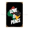 Love And Peace Metal Signs Party Wall Mural Iron Bar Cave Pub Tin Sign Poster