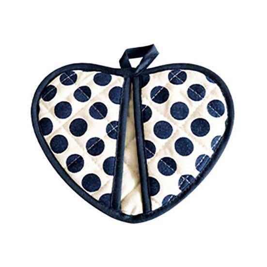 2-in-1 Anti-Scalding Gloves Double Layer Cotton Insulation Pads High Temperature Resistant Oven Mitts for Baking Kitchen