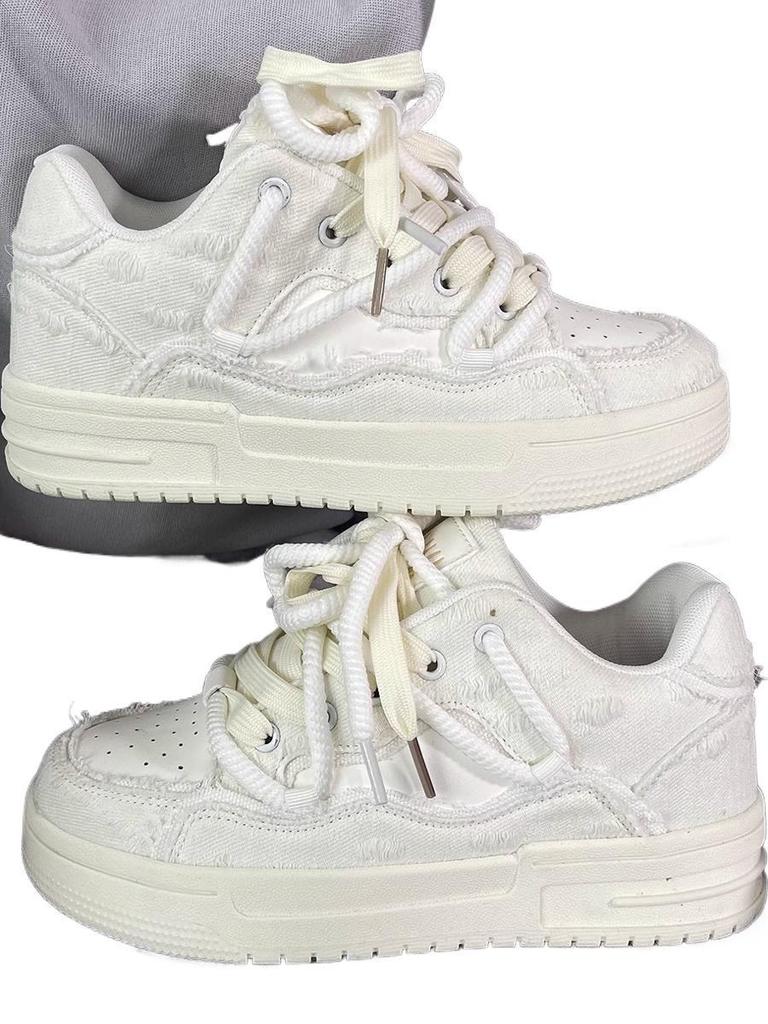Men's 2025 Casual Sneakers: Summer Campus White Shoes, Couple Style, Thick Sole German Trainers