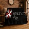 3D R-Resident Evil Leon Game Cartoon Flannel Blanket Soft Warm Throw Blanket for Bedroom Living Room Bed Travel Camping Picnic